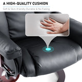 Swivel Recliner Chair With Footstool