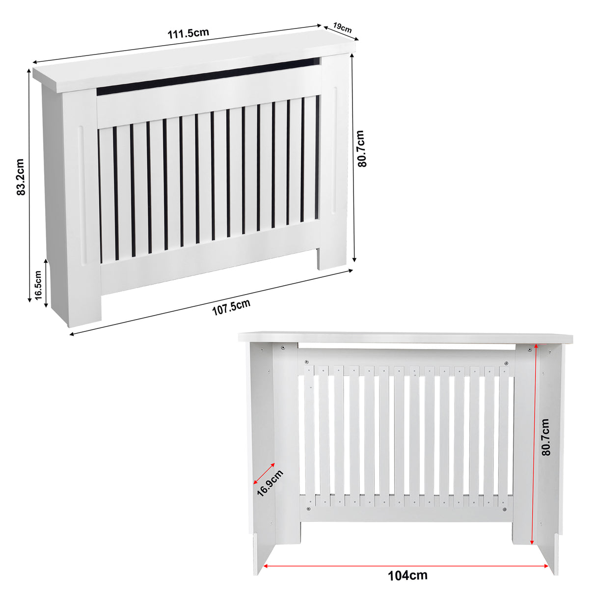 Radiator cover radiator covers with white vertical slats and modern decorative design