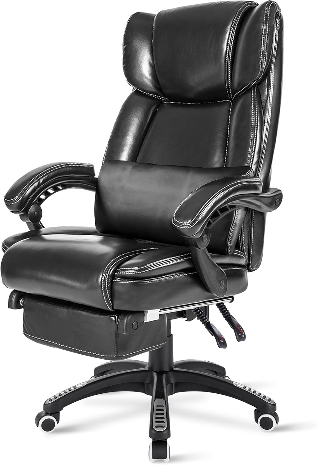 Relax in style with a recliner chairs, a premium black PU leather chair for ultimate comfort!