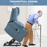 Recliner riser chairs for the elderly with thoughtful design, supporting seniors.