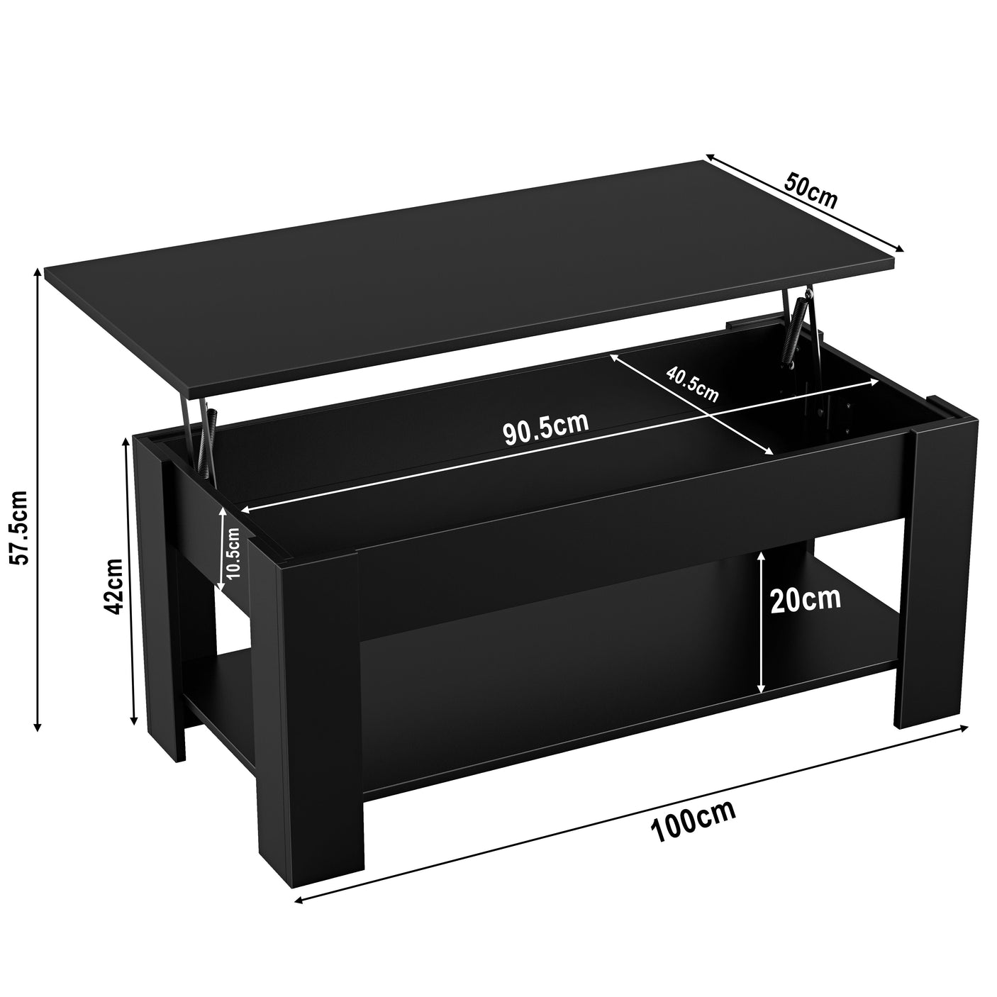 Blisswood Lift-Top Coffee Table With Storage