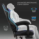 Xstriker Gaming Chair With Footrest - PC Desk Chair For Home or Office