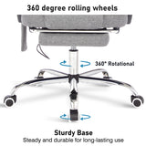 Rotational massage office chair with 360-degree rolling wheels and a sturdy base.