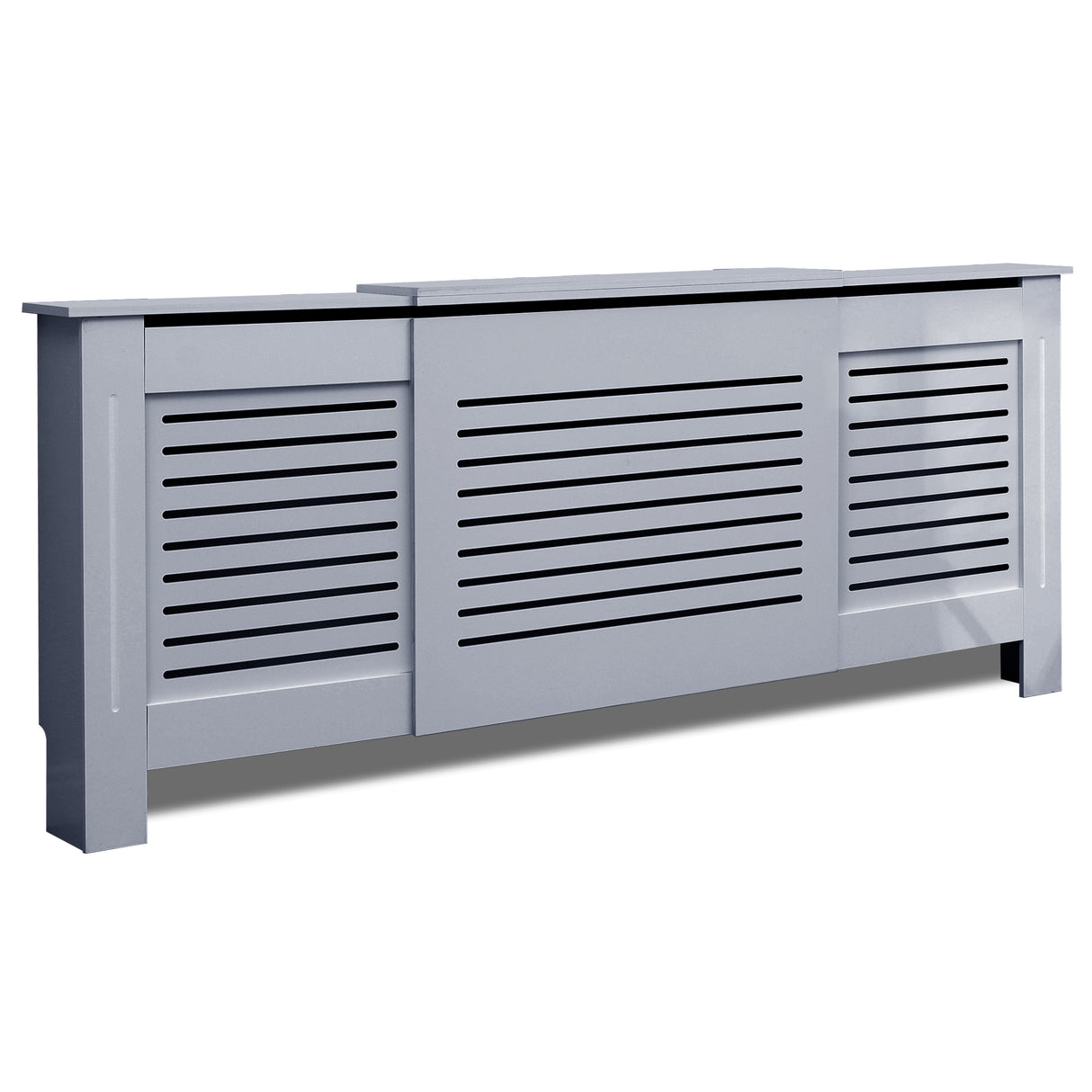 Screwfix radiator covers adjustable with slatted design for extra-large radiators.