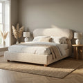 Serilya Upholstered Bed Frame with Luxury Headboard