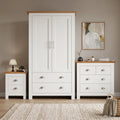 Shaker 3 Piece Bedroom Set - Wardrobe with Chest of Drawers