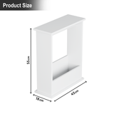 White side narrow table, size 55cm × 45cm ×18cm, perfect for compact and modern spaces.