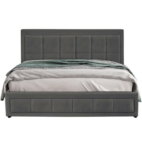 Single bed ottoman storage with a lift-up base, providing ample hidden space underneath.