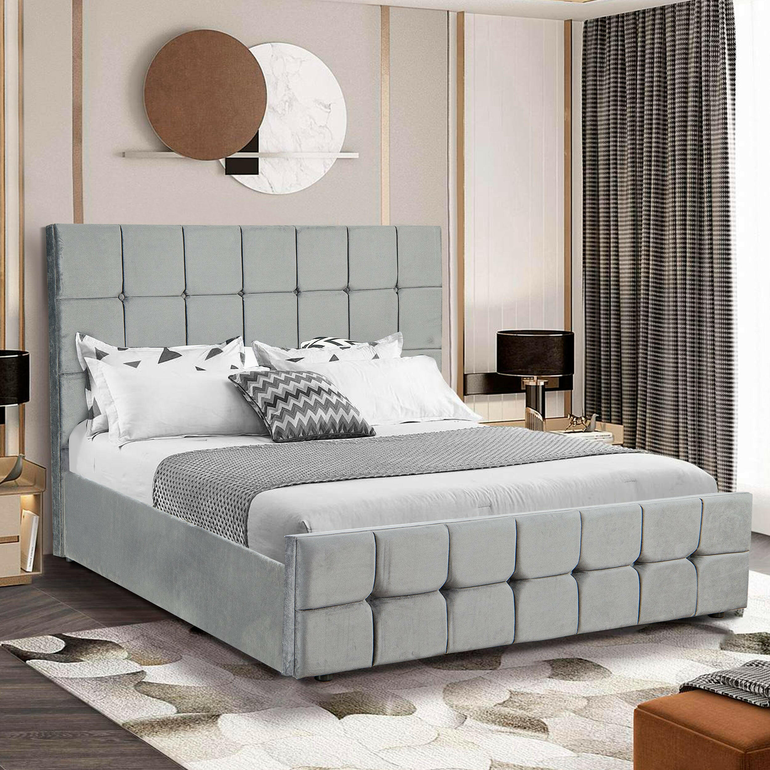 Single bed with storage for efficient space utilization.