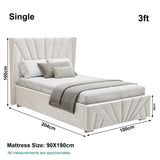Velvet Ottoman Storage Bed - Sunrise Ottoman Bed Frame