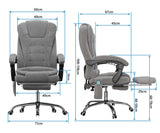 Ergonomic Office Chair 8 Point Massage Velvet Chair