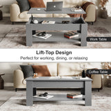 Lift Top Storage Coffee Table | Lift Up Modern Tea Table 120cm Wide