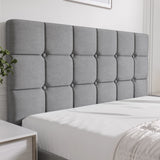 Square Ottoman Storage Bed in grey velvet with a tufted headboard, ideal for modern bedrooms. Features lift-up storage for space-saving functionality.