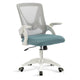 Discover small office chair UK in grey and blue for a modern, space-saving design.