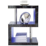 Sofa side table with LED lights adding elegance and modern flair to your living room.