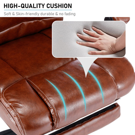 Soft cushion office chair with ergonomic design for comfort and lumbar support