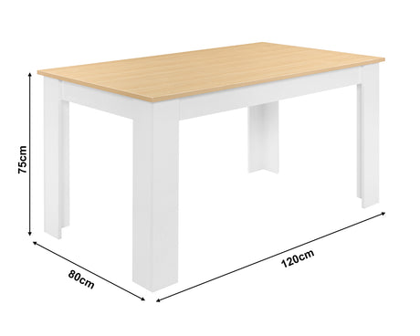 Space saver dining table with a compact design, ideal for small dining areas.