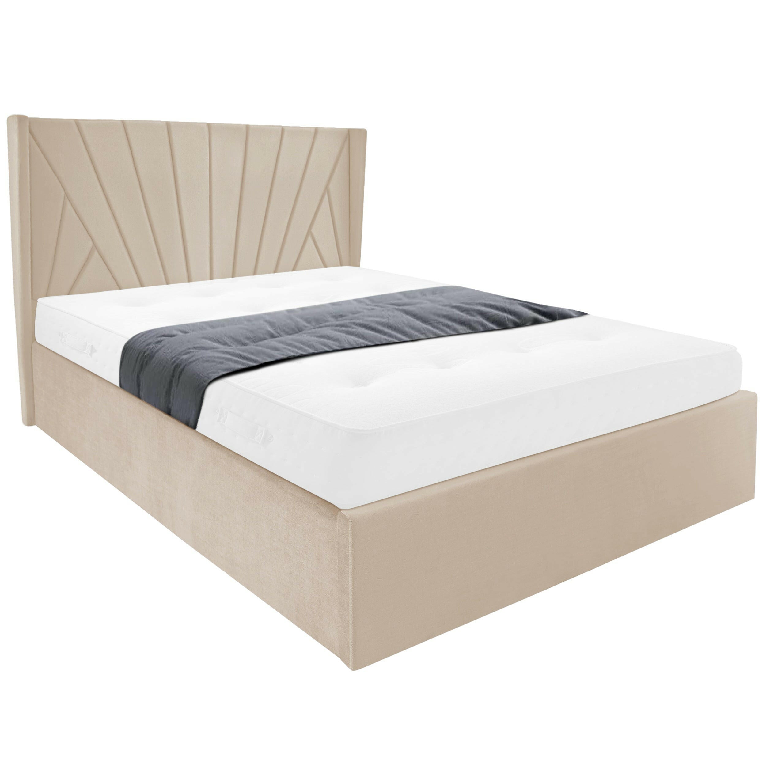 Storage ottoman bed with spacious hidden storage underneath for a tidy room