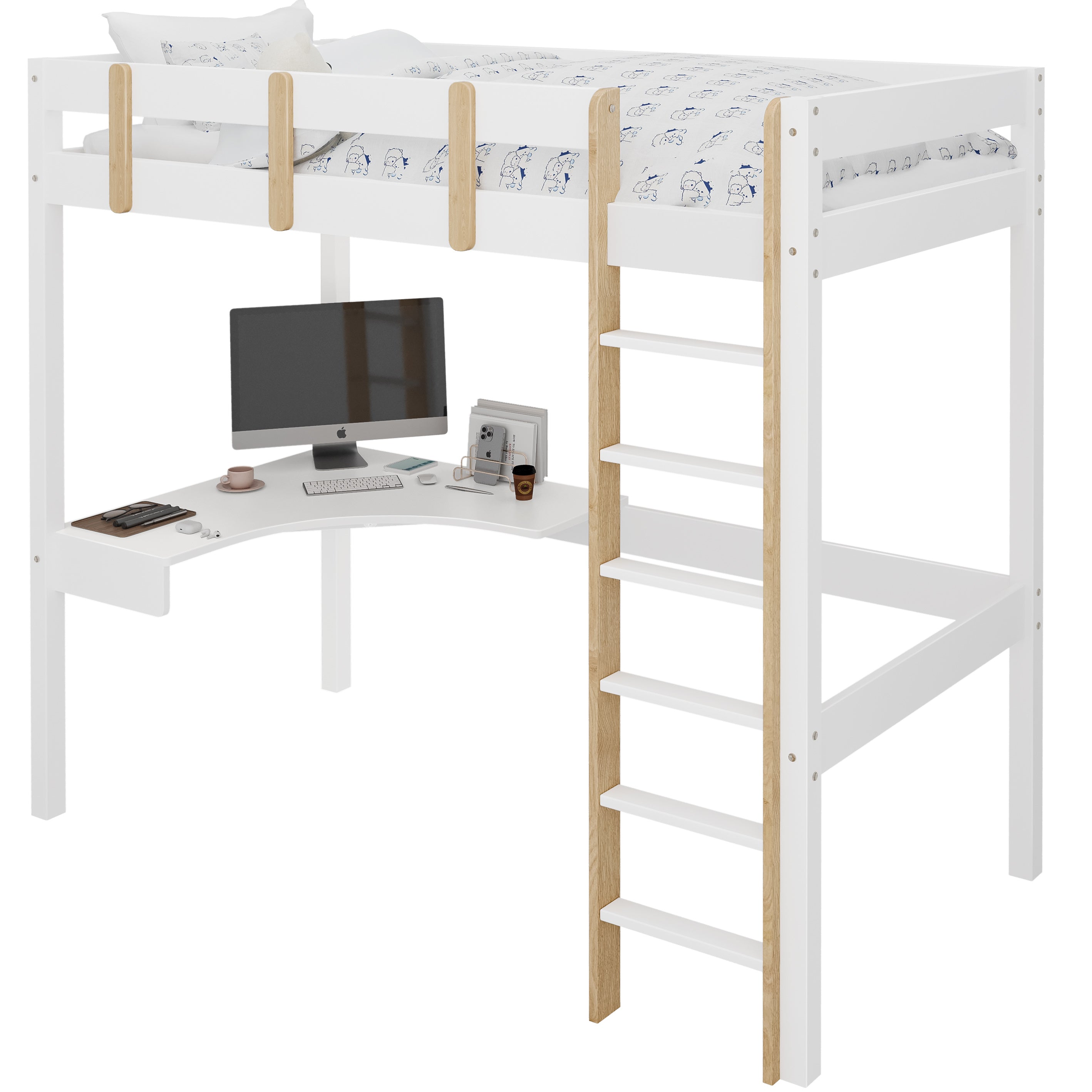 Blisswood High Bunk Bed With Desk