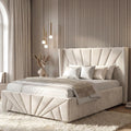 Velvet Ottoman Storage Bed - Sunrise Ottoman Bed Frame