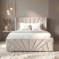 Velvet Ottoman Storage Bed - Sunrise Ottoman Bed Frame