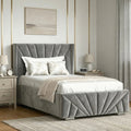 Velvet Ottoman Storage Bed - Sunrise Ottoman Bed Frame