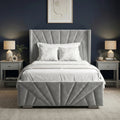 Velvet Ottoman Storage Bed - Sunrise Ottoman Bed Frame