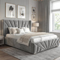 Velvet Ottoman Storage Bed - Sunrise Ottoman Bed Frame