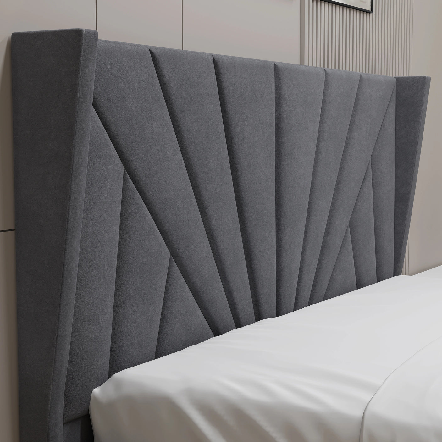Sunrise Ottoman Storage Bed - Velvet Ottoman Bed Frame
