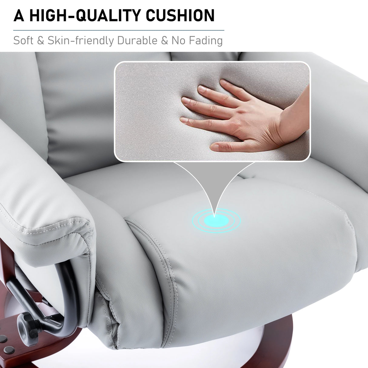 Swivel Recliner Chair With Footstool