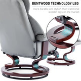 Swivel Recliner Chair With Footstool