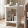 Small Round Side Table for Living Room - Sofa End Table