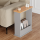 Tall narrow side tables – ideal for adding vertical storage and style to compact spaces.