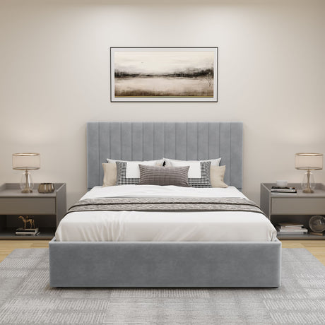 Ottoman king-size bed frame with spacious storage, perfect for a tidy, stylish room.