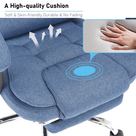 Vibrating massage office chair with high-quality cushion.