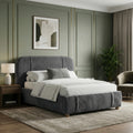 Upholstered Bed Frame with Padded Headboard Double & King