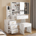 Dressing Table with Storage, Drawers and Mirror - Vanity Makeup Table