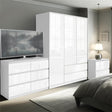 Wardrobe sets clearance white bedroom set stylish design for a modern and organized room