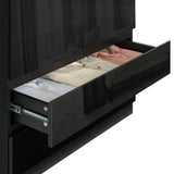 Wardrobe with 2 drawers, providing additional storage for clothes and essentials, sleek design.