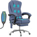 Ergonomic 8 Point Office Massage Chair | Recliner With Footrest