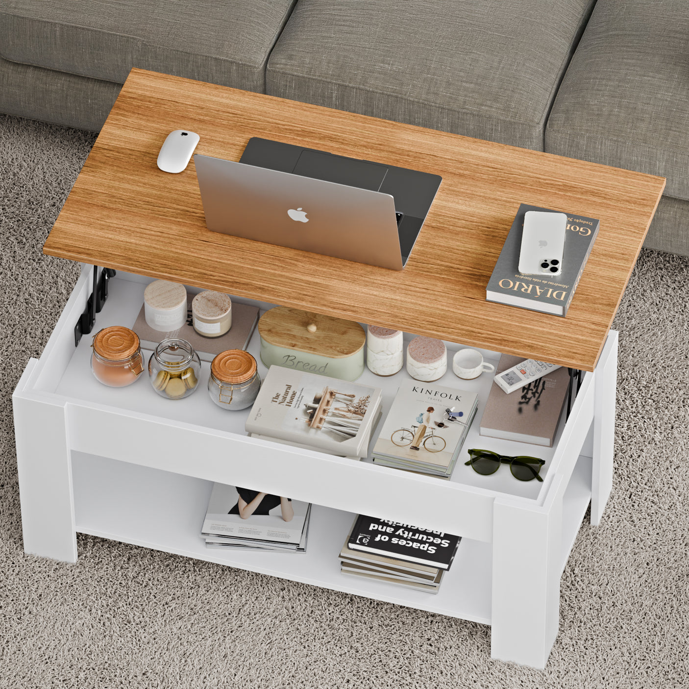 Blisswood Lift-Top Coffee Table With Storage