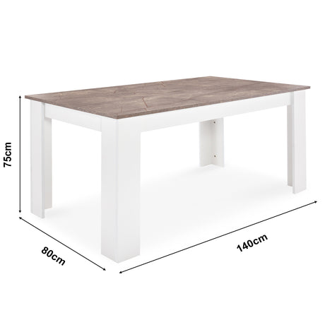 White dining table UK stylish, modern and perfect for any dining space with size.