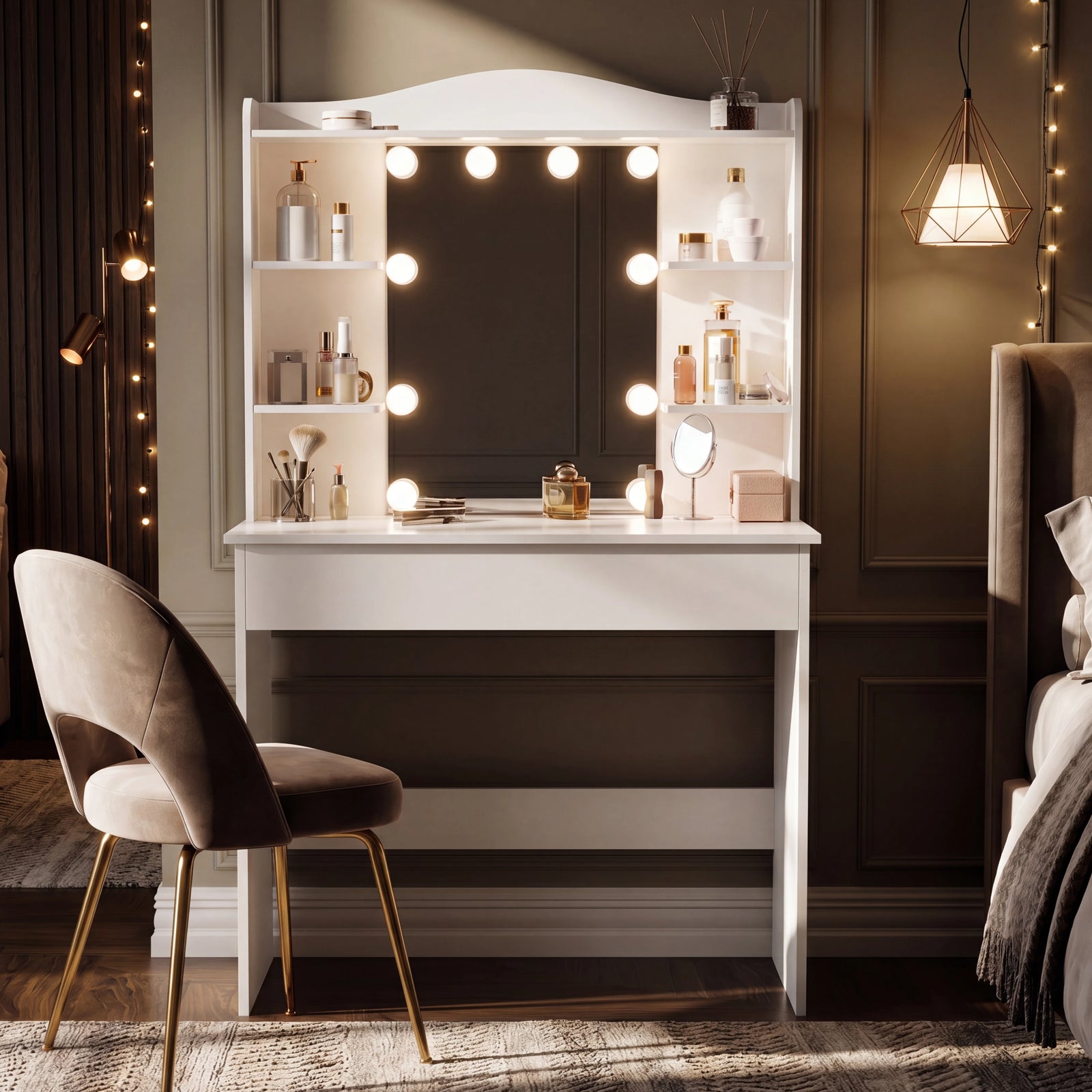 fairy lights for dressing table Five Creative Ways to Style Your Space with String Lights