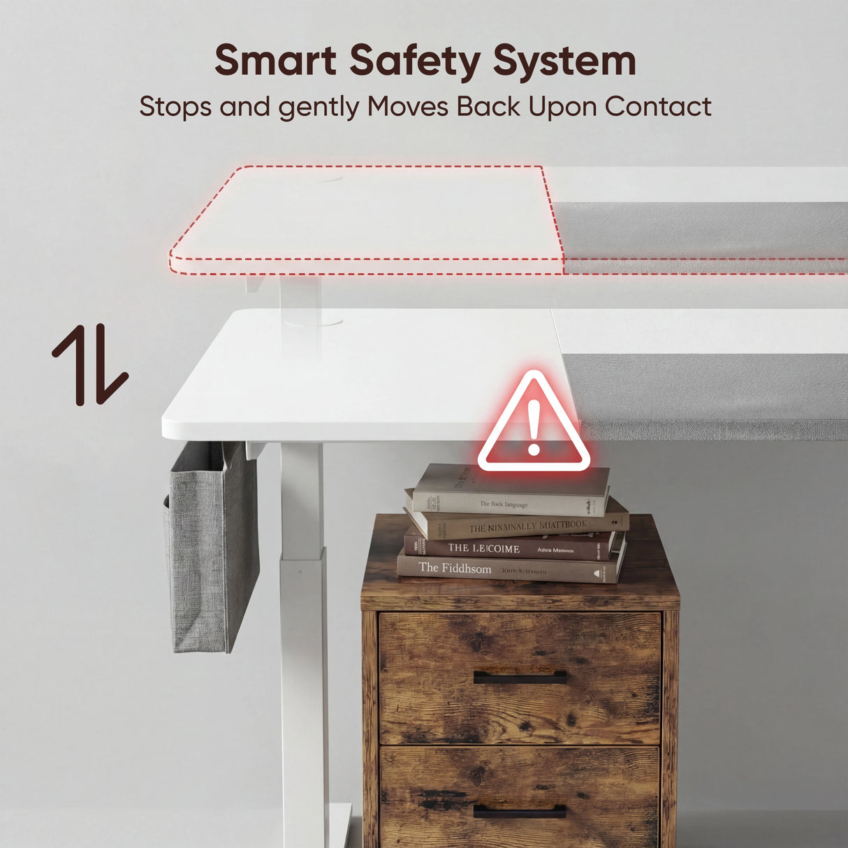 White Electric Standing Desk - Height Adjustable Office Desk