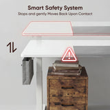 White Electric Standing Desk - Height Adjustable Office Desk
