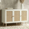 Wovena Rattan 3 Door Sideboard - Adjustable Shelf White