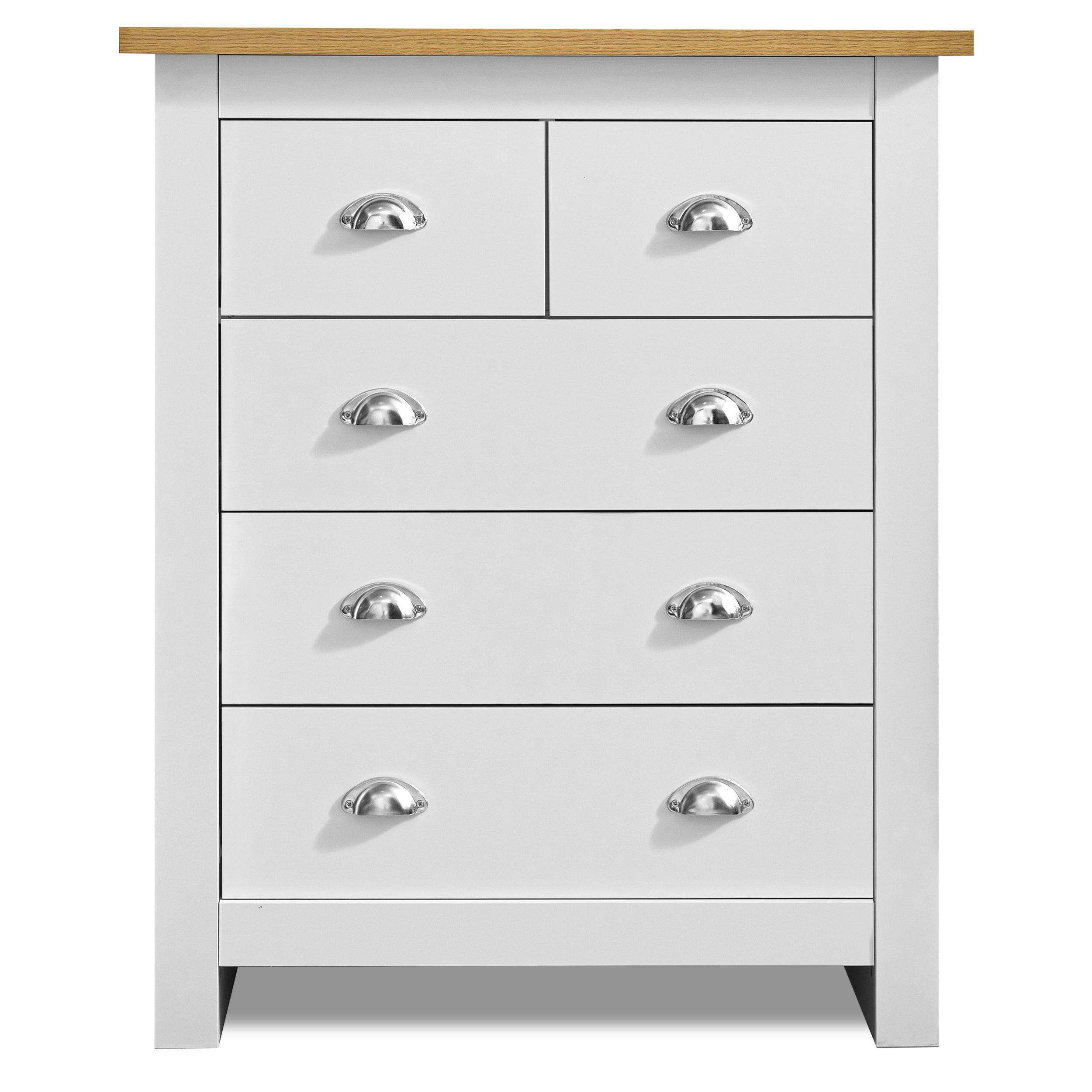 white chest of drawers
