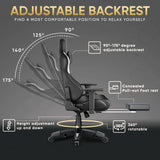 Xstriker Gaming Chair with Footrest, Wide Seat & 3D Armrest