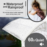 Window door canopy, waterproof and rainproof, prevents seepage even during heavy rain.