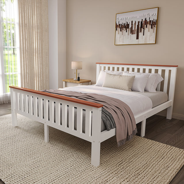 Wooden king size bed – sturdy, elegant, and timeless design for a comfortable night’s sleep